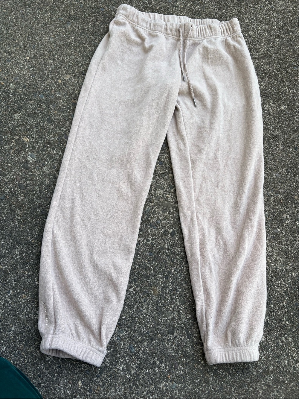 Head Cream Sweat Fleece Joggers for Kids